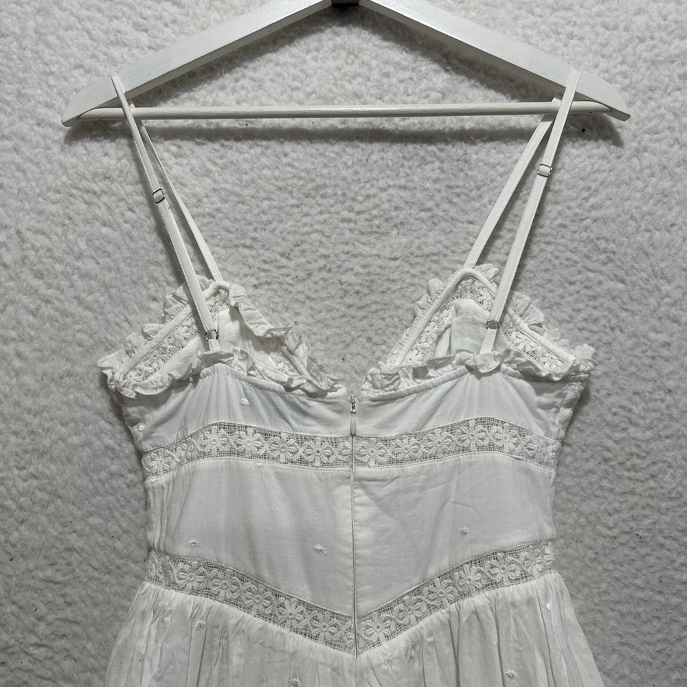 MAJORELLE Kariselle Mini Dress Size XS White Fit & Flare Sweetheart Neckline - Picture 7 of 13